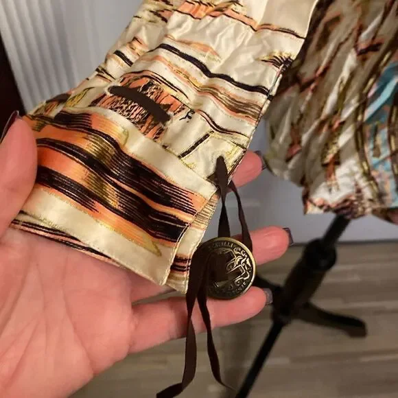 NWT Roberto Cavalli 100% silk blouse, S - Picture 8 of 14